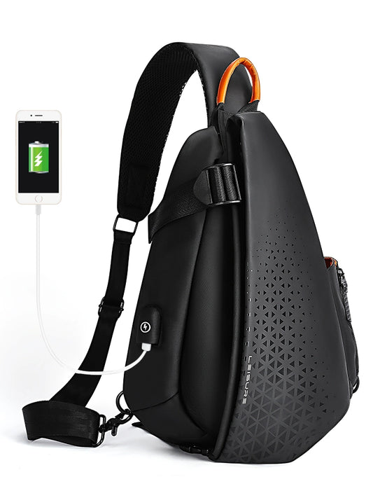 Functional large capacity crossbody bag for travel